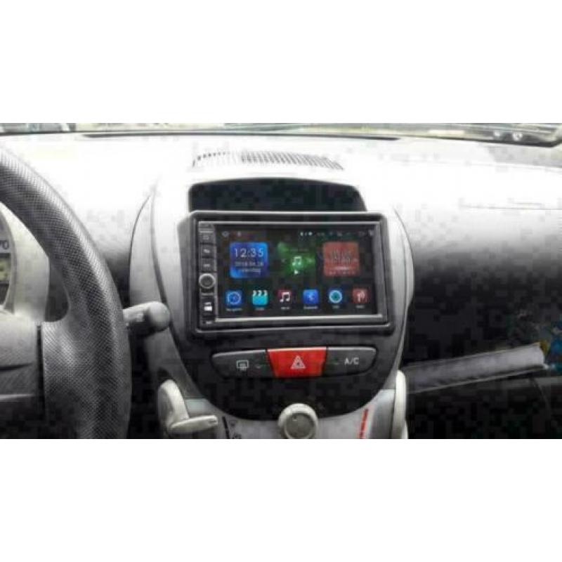 Toyota Aygo radio navigatie android 9.0 usb wifi dab+ carkit