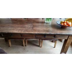 Houten tafel 90x200