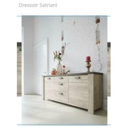 Dressoir Satriani van profijtmeubel betonlook met hout