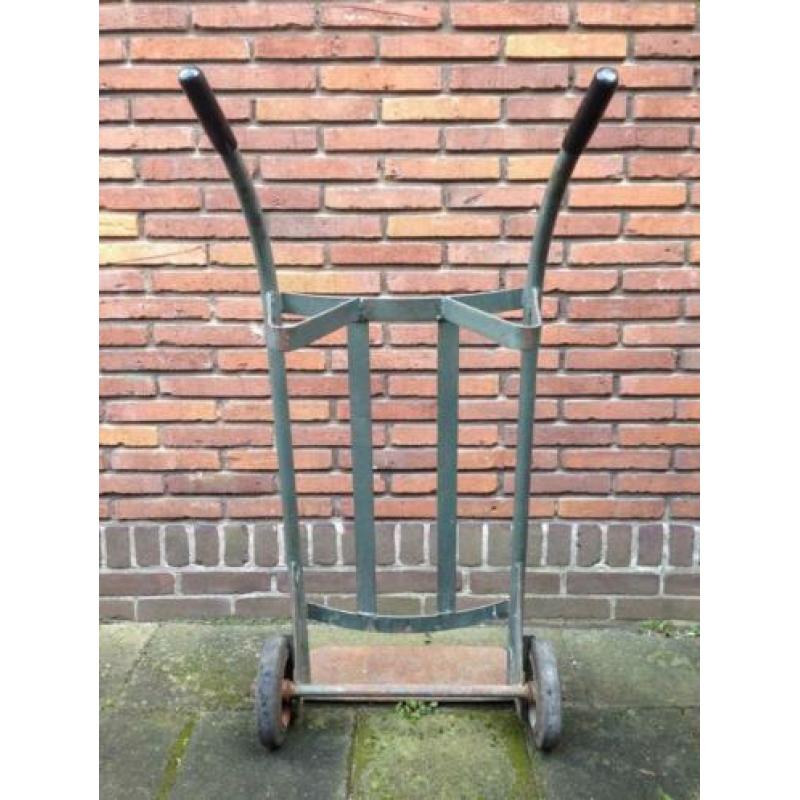 Vintage ijzeren steekwagen/steekkar