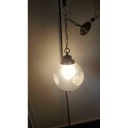 Hanglamp met matglazen bol