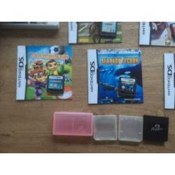 Nintendo 3DS, blauw, met spellen, oplader en originele doos.