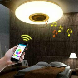 Dimbare plafondlamp met app bediening en bluetoothmuziek