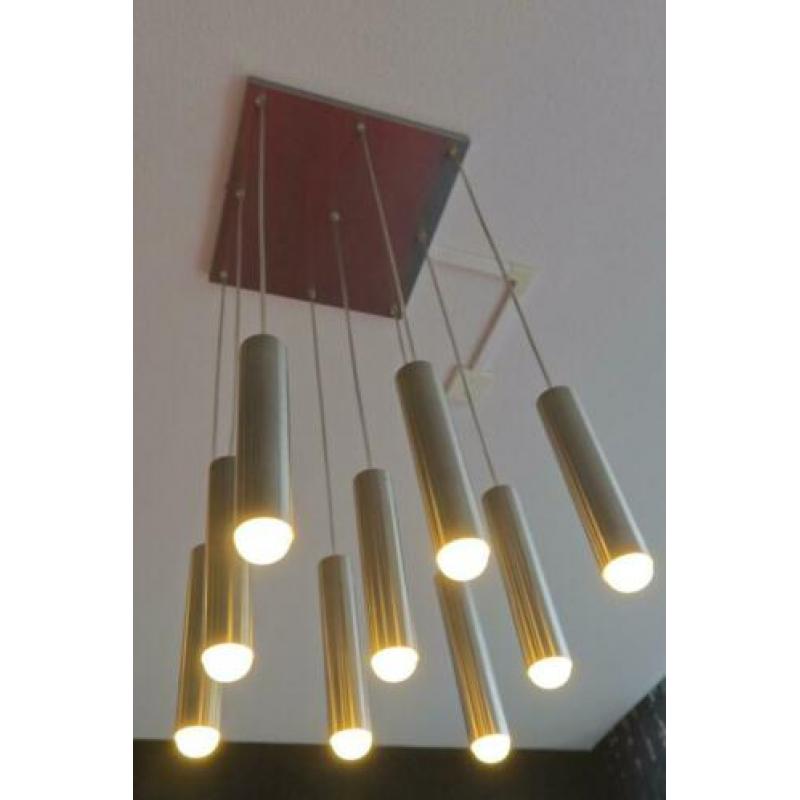 Design hanglamp met 9 lampen