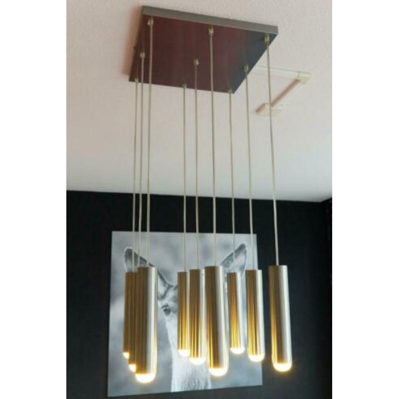 Design hanglamp met 9 lampen