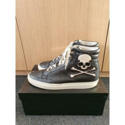 Philipp plein skull sneakers high top zwart/wit (43)