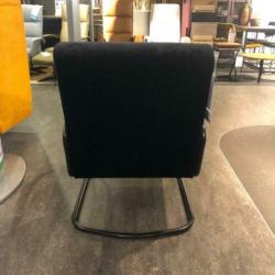 Fauteuil Zwart velours/velvet