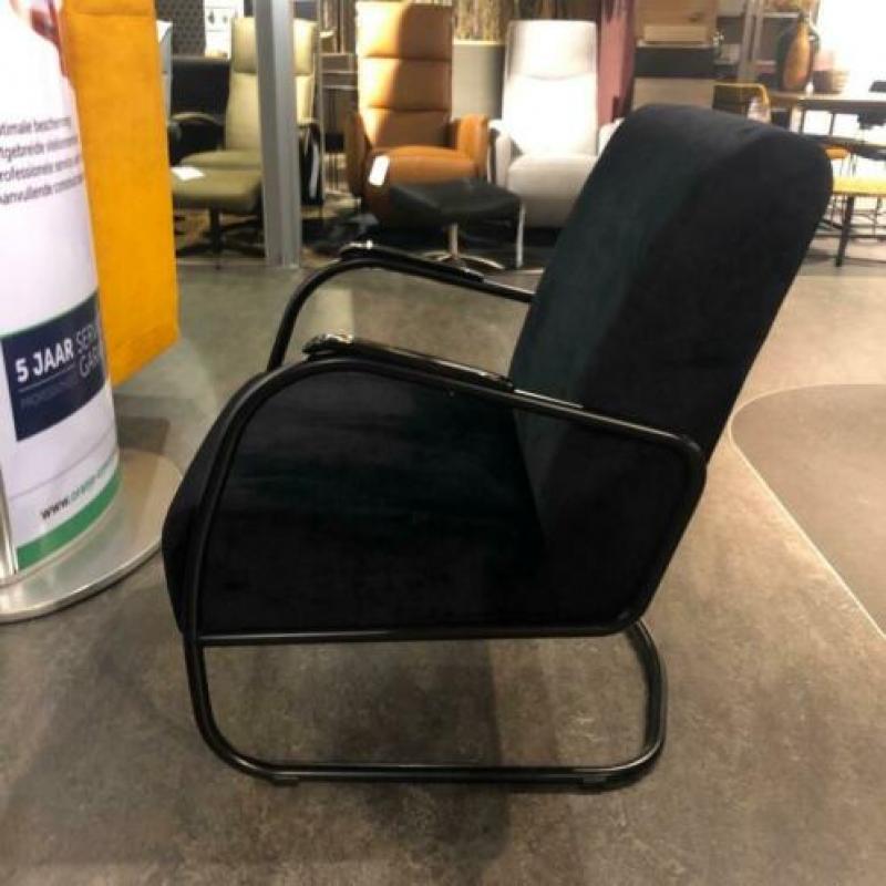 Fauteuil Zwart velours/velvet