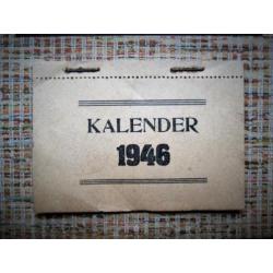 Scheurkalender 1946~Originele Kalender~1e Oorlogsvrije Jaar