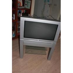 Philips kleuren TV met onderkast, 28PW9527/12 zilver