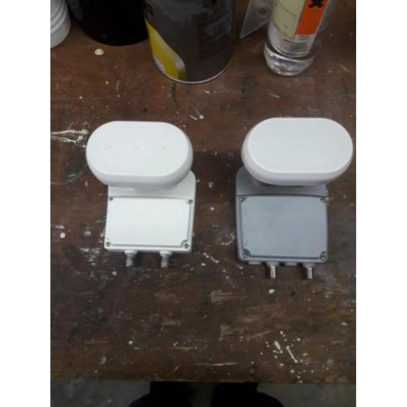 2x Duo LNB Twin schotelantenne kop