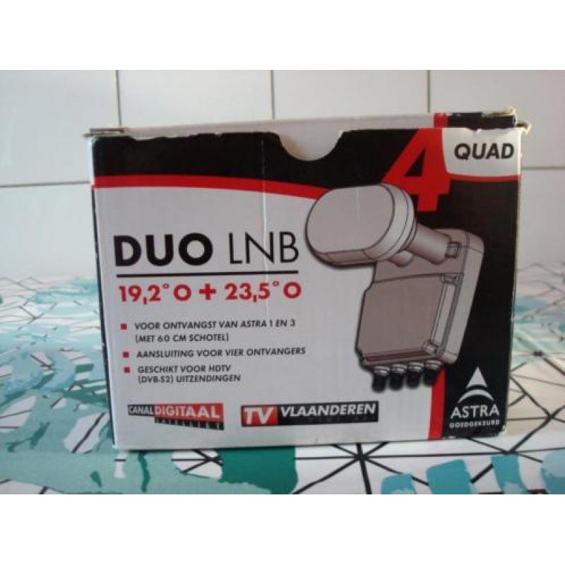 Hallo ik heb voor u een splinternieuwe DUO LNB 4 QUAD.